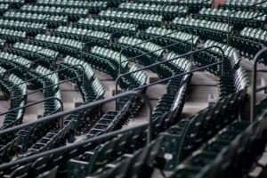 empty seats of stadium